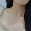 Wholesale Necklace S925 Sterling Silver Geometric Star Moon Pendant Clavicle Chain For Women
