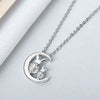 Wholesale Necklace S925 Sterling Silver Jade Rabbit Electroplating Mori Artistic For Women
