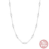 Wholesale Necklace S925 Sterling Silver Natural Freshwater Pearl Geometric Electroplated Simple Style