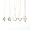 Wholesale Necklace S925 Sterling Silver Retro Geometric Style Women