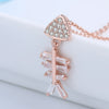 Wholesale Necklace S925 Sterling Silver Skull Fish Pendant Cross Chain Mixed Gem Inlay Geometric Electroplated