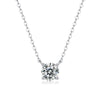 Wholesale Necklace 925 Silver Geometric Moissanite Inlay Clavicle Chain For Women Fashion Style