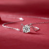Wholesale Necklace 925 Silver Geometric Moissanite Inlay Clavicle Chain For Women Fashion Style