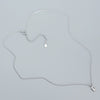Wholesale Necklace 925 Silver Geometric Rectangular Zircon Electroplated Ochain For Women