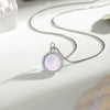 Wholesale Necklace 925 Silver Geometric Round Tag Pendant Women's Fashion