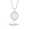 Wholesale Necklace 925 Silver Geometric Round Tag Pendant Women's Fashion