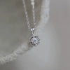 Wholesale Necklace 225 Silver Goldplated Geometric Cut Out Square Set With Zirconia O Word Chain For Women