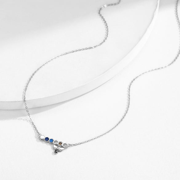 Wholesale Necklace 225 Silver Insect Pattern Diamond Original Design For Women