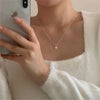 Wholesale Necklace 925 Silver 18K Gold Plated Geometric Snake Bone Chain Love Pendant