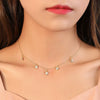 Wholesale Necklace 925 Silver Star Diamond Design Cross Chain