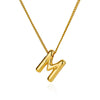Wholesale Necklace Stainless Steel Alloy Letter Balloon 3D Initial Gold Plated Electroplated Unisex