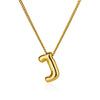 Wholesale Necklace Stainless Steel Alloy Letter Balloon 3D Initial Gold Plated Electroplated Unisex