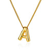 Wholesale Necklace Stainless Steel Alloy Letter Balloon 3D Initial Gold Plated Electroplated Unisex