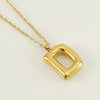 Wholesale Necklace Stainless Steel Chubby Bubble Letter Design Polished Unisex Cross Chain
