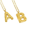 Wholesale Necklace Stainless Steel Chubby Bubble Letter Design Polished Unisex Cross Chain