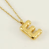 Wholesale Necklace Stainless Steel Chubby Bubble Letter Design Polished Unisex Cross Chain