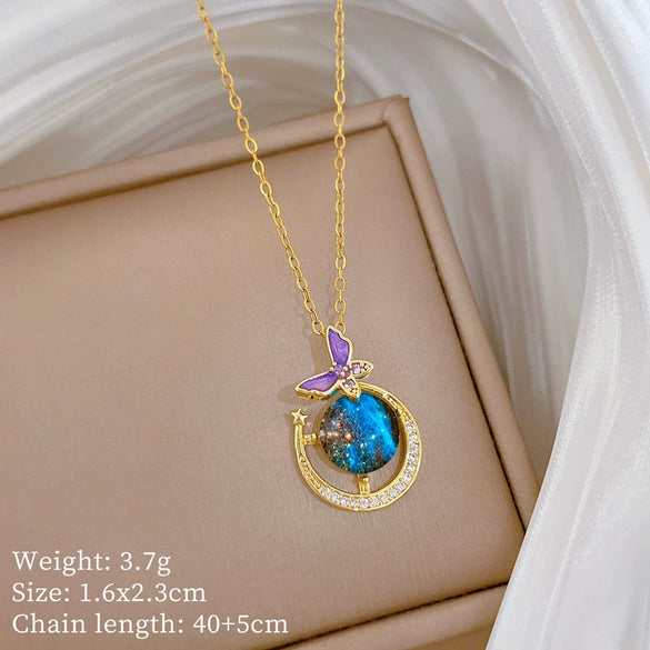 Wholesale Necklace Stainless Steel Copper Animal Zodiac Cartoon Minimalist Style