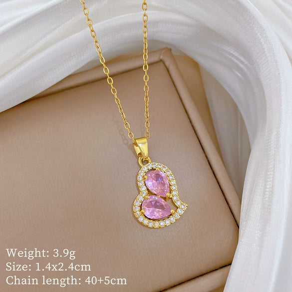 Wholesale Necklace Stainless Steel Copper Animal Zodiac Cartoon Minimalist Style