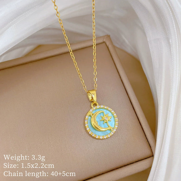 Wholesale Necklace Stainless Steel Copper Animal Zodiac Cartoon Minimalist Style