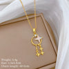 Wholesale Necklace Stainless Steel Copper Animal Zodiac Cartoon Minimalist Style