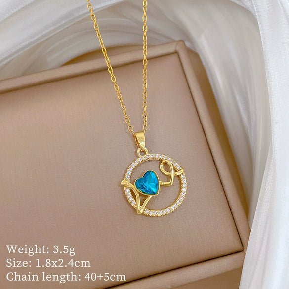 Wholesale Necklace Stainless Steel Copper Animal Zodiac Cartoon Minimalist Style