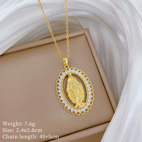 Wholesale Necklace Stainless Steel Copper Animal Zodiac Cartoon Minimalist Style