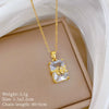Wholesale Necklace Stainless Steel Copper Animal Zodiac Cartoon Minimalist Style