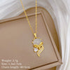 Wholesale Necklace Stainless Steel Copper Animal Zodiac Cartoon Minimalist Style