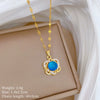 Wholesale Necklace Stainless Steel Copper Animal Zodiac Cartoon Minimalist Style