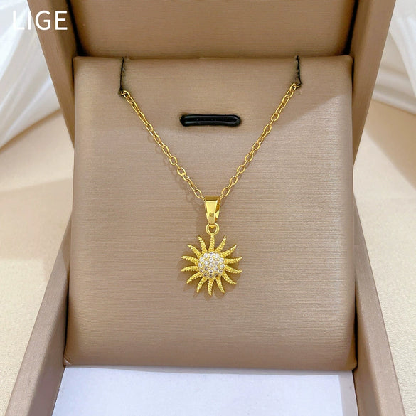Wholesale Necklace Stainless Steel Copper Geometric Cartoon Style For Women And Men