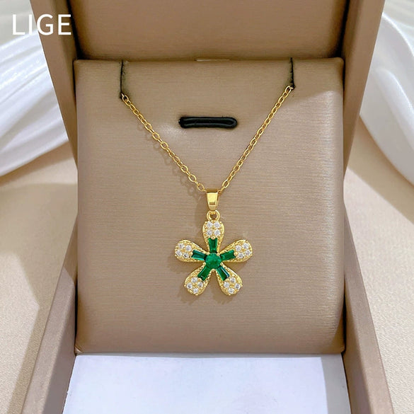 Wholesale Necklace Stainless Steel Copper Geometric Cartoon Style