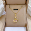 Wholesale Necklace Stainless Steel Copper Geometric Love Star Full Diamond Cartoon Minimalist Style Unisex