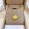 Wholesale Necklace Stainless Steel Copper Geometric Specialshaped Pearl Shell Luxury Elegant Gorgeous Full Diamond Unisex Clavicle Chain