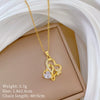 Wholesale Necklace Stainless Steel Copper Love Bow Animal Zodiac Style For Unisex