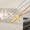 Wholesale Necklace Stainless Steel Cross Hip Hop Fashion Electroplating Ochain Unisex
