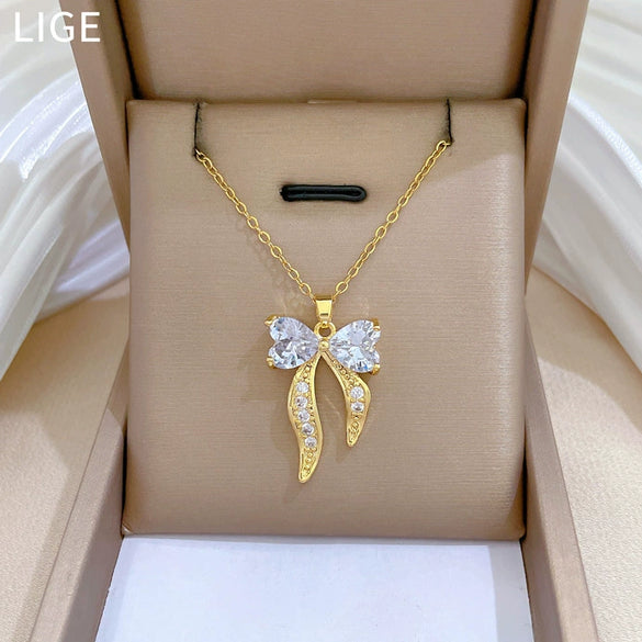 Wholesale Necklace Stainless Steel Geometric Cartoon Style For Unisex