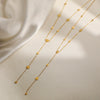 Wholesale Necklace Stainless Steel Geometric Chain Tassel Clavicle Chain For Female