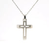 Wholesale Necklace 316L Stainless Steel Geometric Cross Electroplated 18K Gold For Women