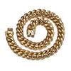 Wholesale Necklace Stainless Steel Geometric Cuban Chain Faucet Buckle Unisex Personality Style