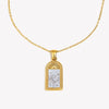 Wholesale Necklace Stainless Steel Geometric Electroplated Heart Tarot Style For Women