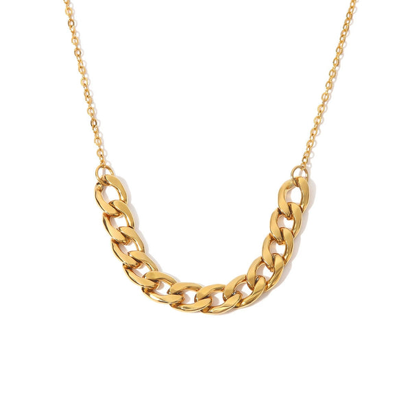 Wholesale Necklace Stainless Steel Geometric Electroplating Women's