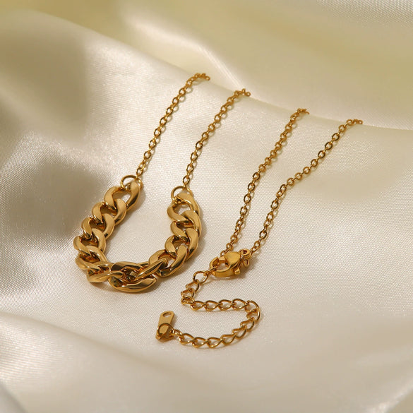 Wholesale Necklace Stainless Steel Geometric Electroplating Women's