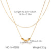 Wholesale Necklace Stainless Steel Geometric 18K Goldplated Electroplating Women's