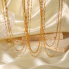 Wholesale Necklace Stainless Steel Geometric 18K Goldplated Electroplating Women's