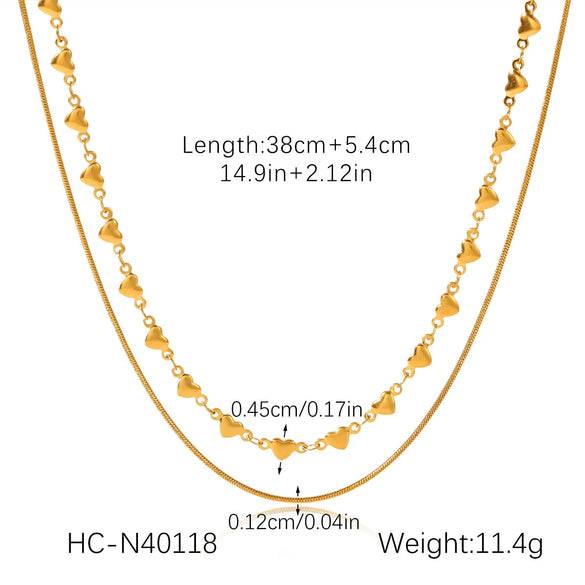 Wholesale Necklace Stainless Steel Geometric 18K Goldplated Electroplating Women's