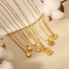 Wholesale Necklace Stainless Steel Geometric Mermaid Fairy Tale Pendant Electroplated Fashion Light Luxury