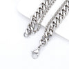 Wholesale Necklace Stainless Steel Geometric Vintage Punk Double Layer Snake Bone Chain Cross For Men With Oil Treatment