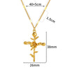 Wholesale Necklace Stainless Steel Gold Electroplated With Letters Numbers Text Pattern