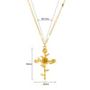 Wholesale Necklace Stainless Steel Gold Electroplated With Letters Numbers Text Pattern
