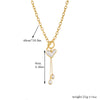 Wholesale Necklace Stainless Steel Gold Plated Retro Pearl Love Ot Buckle Chain Tassel Fashion Style